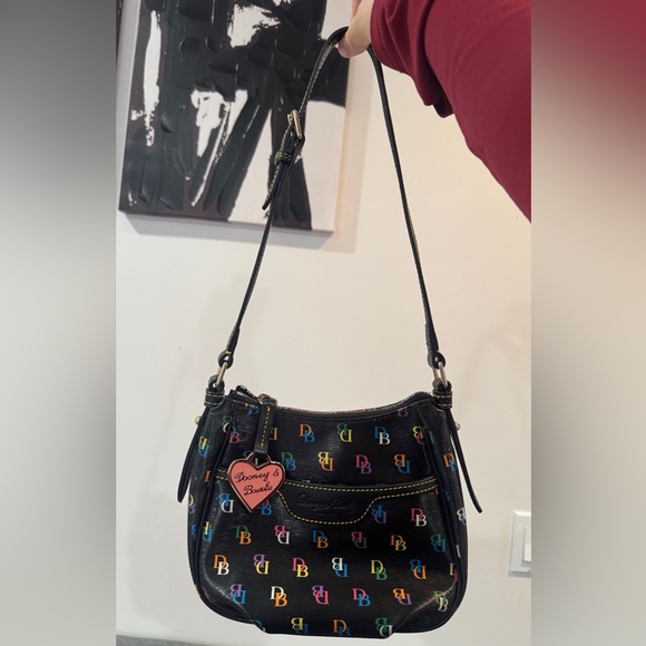 Dooney & Bourke Handbags - Dooney and Bourke Multicolor Interlocking D&B Mini Margot Crossbody EUC